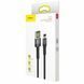 кабель USB&rarr;Lightning Baseus Cafule Cable Special Edition 1 метр 2.4A Grey+Black (CALKLF-GG1) CALKLF-GG1 фото 4