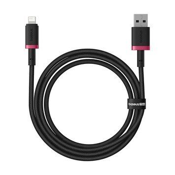 кабель USB&rarr;iP Baseus Dura Series Fast Charging Data Cable 1 метр 2,4A Red+Black P10377801U01-01 фото