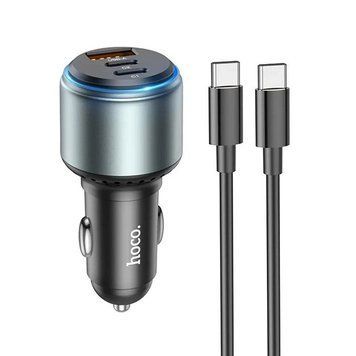 АЗП 2*Type-C+1*USB HOCO NZ9 Galloper 95W dual port PD25W+QC3.0 set(C to C) Black 6931474795120 фото