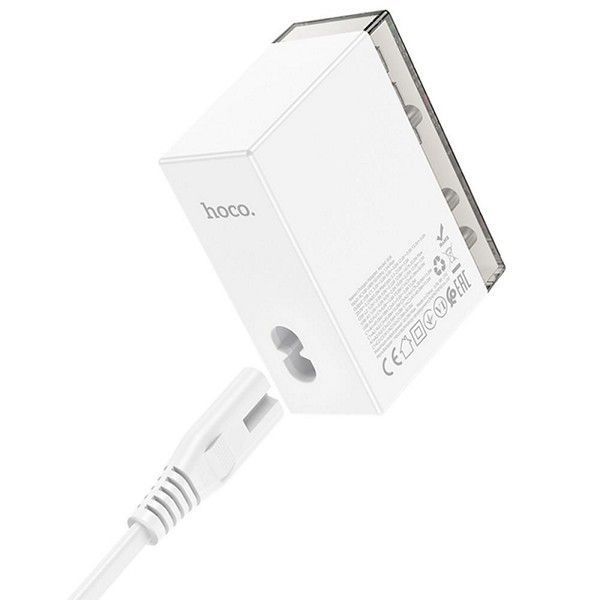 МЗП 3*Type-C + 3*USB 65 Watt HOCO N36 Fuerza six-port |65W/3A, PD/QC| White 6942007606608 фото