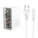 МЗП 3*Type-C + 3*USB 65 Watt HOCO N36 Fuerza six-port |65W/3A, PD/QC| White 6942007606608 фото 1