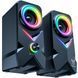 колонки ONIKUMA RGB Backlight L2 Black 2 x 5W, Bluetooth, USB, 3.5mm, LED подсветка L2 фото 1