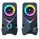 колонки ONIKUMA RGB Backlight L2 Black 2 x 5W, Bluetooth, USB, 3.5mm, LED подсветка L2 фото 2