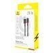 кабель USB&rarr;iP Baseus Dura Series Fast Charging Data Cable 1 метр 2,4A Red+Black P10377801U01-01 фото 2