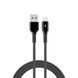 кабель USB&rarr;iP WIWU Wi-C074 Duralink Series Nylon Braided Cable 12W 2,4A Black 6977703654707 фото 1