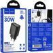МЗП 1*Type-C + 1*USB 30 Watt HOCO N63 Gentle PD30W+QC3.0 charger (EU) Black 6942007644358 фото 3