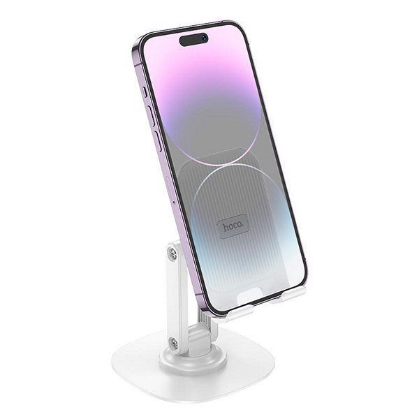 Тримач для мобільного HOCO HD6 Winner dual-axis rotating desktop stand "4.5-7" White 6942007602389 фото