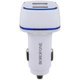 АЗП 2*USB Borofone BZ14 Max dual port 2.4A White BZ14W фото