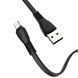 Кабель usb AM-microUSB Hoco X40 Flat Noah 1 метр 2.4A плоский ПВХ Black 6931474711670 фото 1