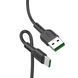 Кабель USB&rarr;Type C Hoco X33 Surge 1 метр 5A круглый ПВХ Black 6931474706119 фото 1