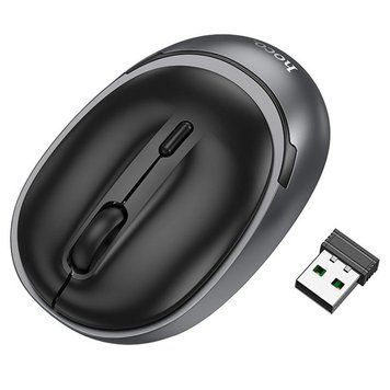 Мишь бездротова + Bluetooth HOCO GM34 Nuevo dual-mode business Black/Metal Gray 6942007632782 фото
