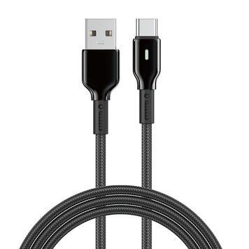 Кабель USB&rarr;Type C WIWU Wi-C073 Duralink Series Nylon 1 метр 3А, 27 W Black 6977703654691 фото