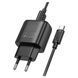 МЗП 1*USB 3000mA HOCO C140A Smart + Type-C кабель |QC3.0/FCP/AFC 3A/18W| Black 6942007627825 фото 2
