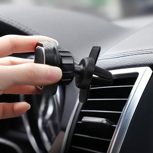 Автотримач HOCO магнітний CA52 Intelligent Air outlet gravity Black+Gray 6931474707529 фото