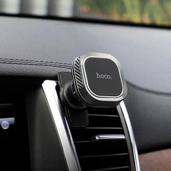 Автотримач HOCO магнітний CA52 Intelligent Air outlet gravity Black+Gray 6931474707529 фото
