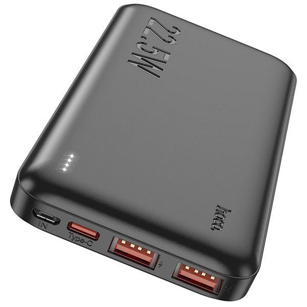 УМБ (Power Bank) HOCO J101 10000mAh Astute 22.5W |2USB/1 Type-C| 3A Black 6931474782472 фото
