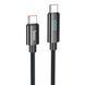 Кабель Type C&rarr;Type C HOCO U125 Benefit 100W 1,2 метра 5A Digital Display Black 6942007611930 фото 1