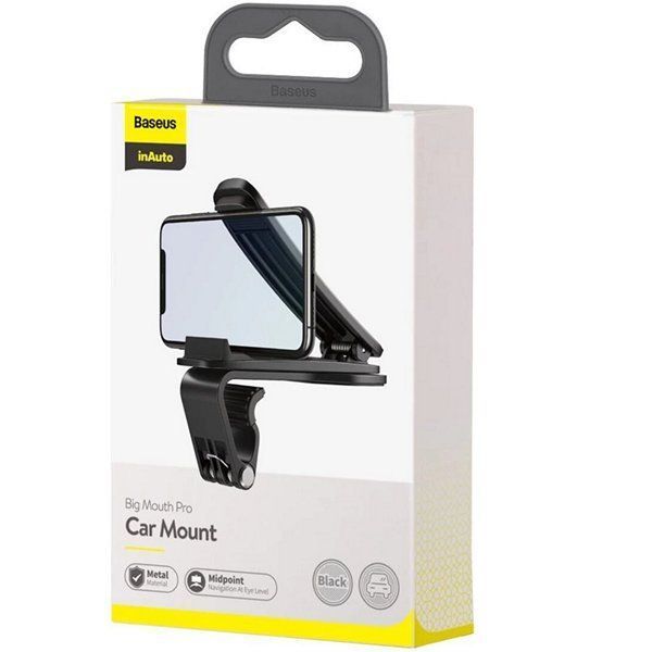 Автотримач BASEUS Big Mouth Pro Car Mount（Applicable to centre console）Black (SUDZ-A01) SUDZ-A01 фото