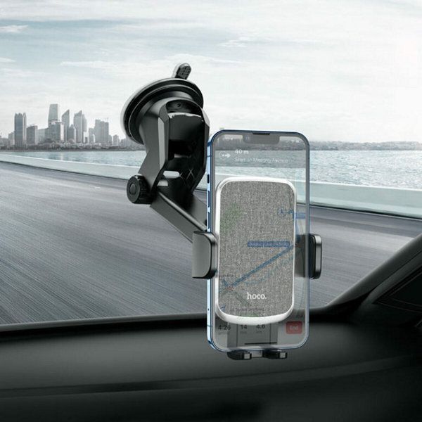 Автотримач HOCO механічний CA95 Polaris push-type telescopic Black 6931474758514 фото