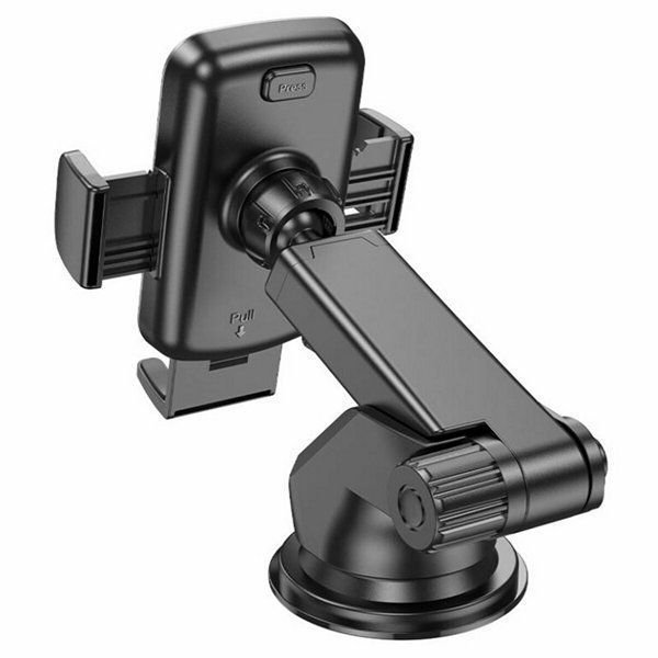 Автотримач HOCO механічний CA95 Polaris push-type telescopic Black 6931474758514 фото