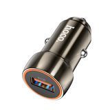 АЗП 1*USB HOCO Z46 |1USB, QC3.0, 3A, 18W| Metal Gray 6931474770271 фото