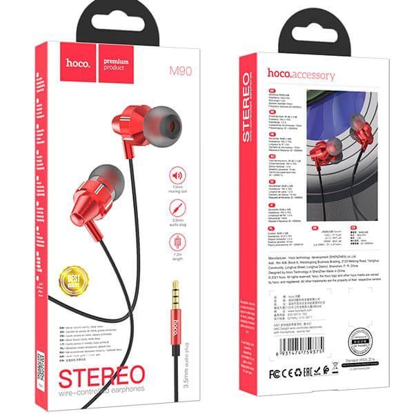 гарнитура для мобил HOCO M90 Delight Red 6931474759375 фото