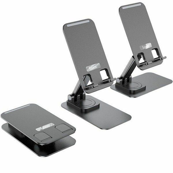Тримач для мобільного HOCO PH50 Ivey folding rotatable desktop holder Black 6931474782861 фото