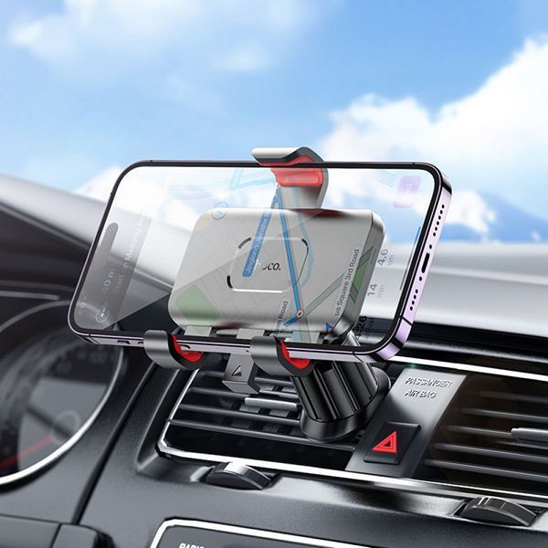 Автотримач HOCO механічний H21 Dragon automatic clamp(air outlet) Black 6942007605649 фото