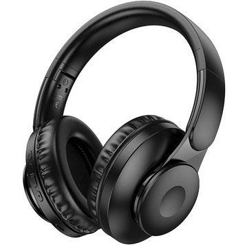 Bluetooth навушники HOCO W45 Enjoy |BT5.3/AUX, 46h| Black 6942007601191 фото
