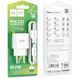 МЗП 1*USB 2100mA Hoco C106A Leisure + Lightning кабель, White (HC106ALW) 6931474783899 фото 5