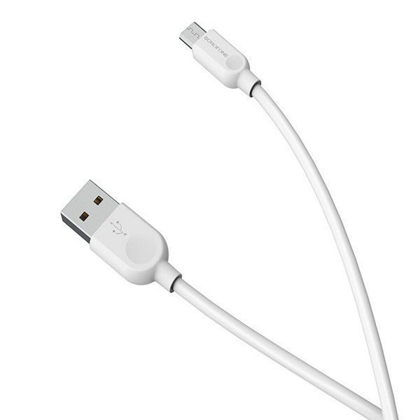 Кабель usb AM-microUSB Borofone BX14 LinkJet 1 метр White 6957531089988 фото