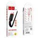 Кабель USB&rarr;Type C Hoco X59 Victory 1 метр 3A круглый в оплетке Black 6931474744920 фото 2