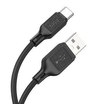 Кабель USB&rarr;Type C Hoco X90 Cool Silicone 1 метр 3A круглый силиконовый Black 6931474788443 фото