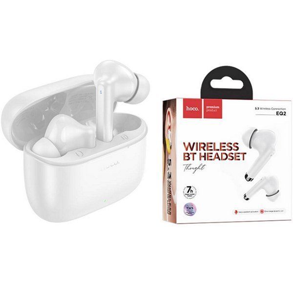 Bluetooth TWS навушники HOCO EQ2 Thought true wireless BT headset White 6931474798534 фото