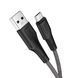 Кабель usb AM-microUSB Hoco X58 Airy silicone 1 метр 2.4A силиконовый Black 6931474744524 фото 1