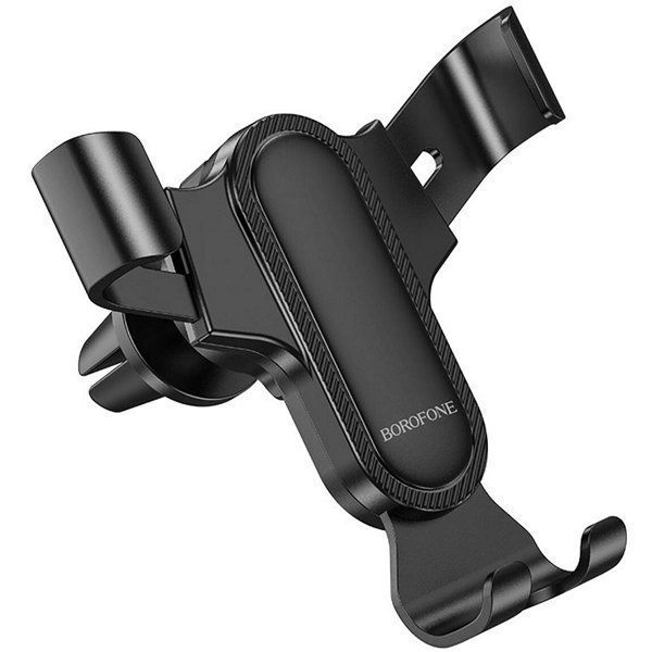 Автотримач BOROFONE механічний BH74 Rock air outlet gravity car holder Black 6974443386844 фото