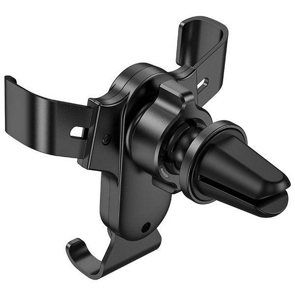 Автотримач BOROFONE механічний BH74 Rock air outlet gravity car holder Black 6974443386844 фото