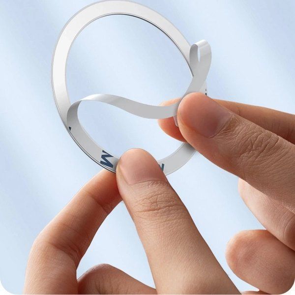 Пластина BASEUS Halo Series Magnetic Metal Ring для магнітного тримача（2pcs/pack）Silver PCCH000012 фото