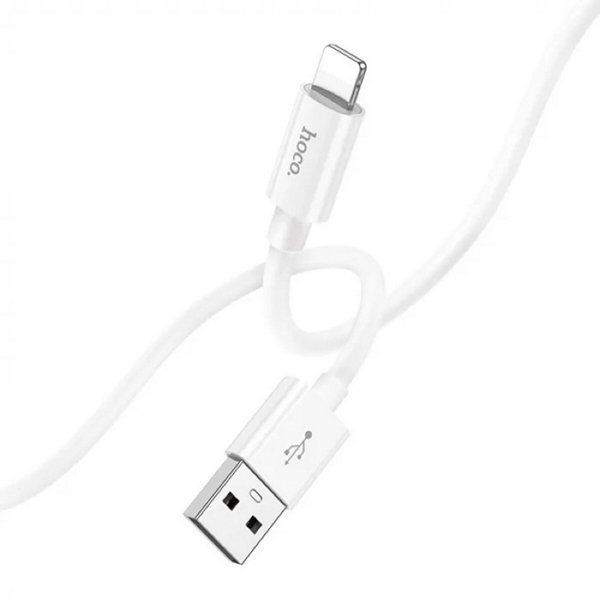 кабель USB&rarr;Lightning Hoco X87 Magic Silicone 1 метр 2.4A силиконовый White 6931474783202 фото