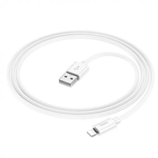 кабель USB&rarr;Lightning Hoco X87 Magic Silicone 1 метр 2.4A силиконовый White 6931474783202 фото