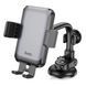 Автотримач HOCO механічний H27 Rock push-type, center console Black gray 6942007608923 фото 1